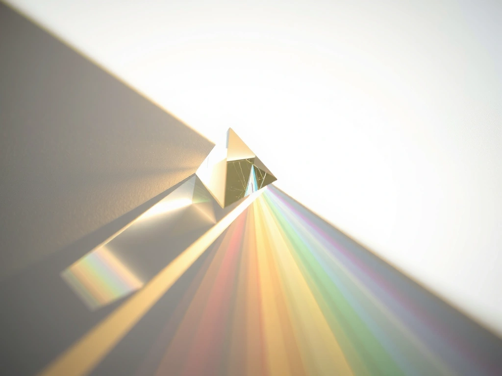 Lichtbrechung durch Prisma